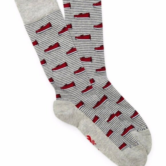 Cole Haan Other - COLE HAAN ALC119 Novelty " Shoe Print " Socks
